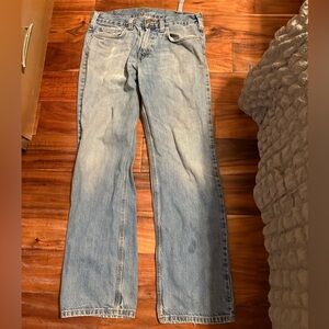 Carhartt Straight Leg Jeans‎ Light Wash Workwear Denim 30x28 (0283)